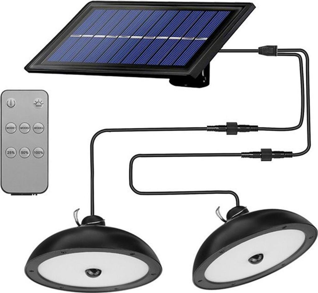 Solarleuchte für den Außenbereich mit menschlichem Körpersensor und Fernbedienung, wasserdicht und mit einstellbarer Helligkeit, geeignet für G...