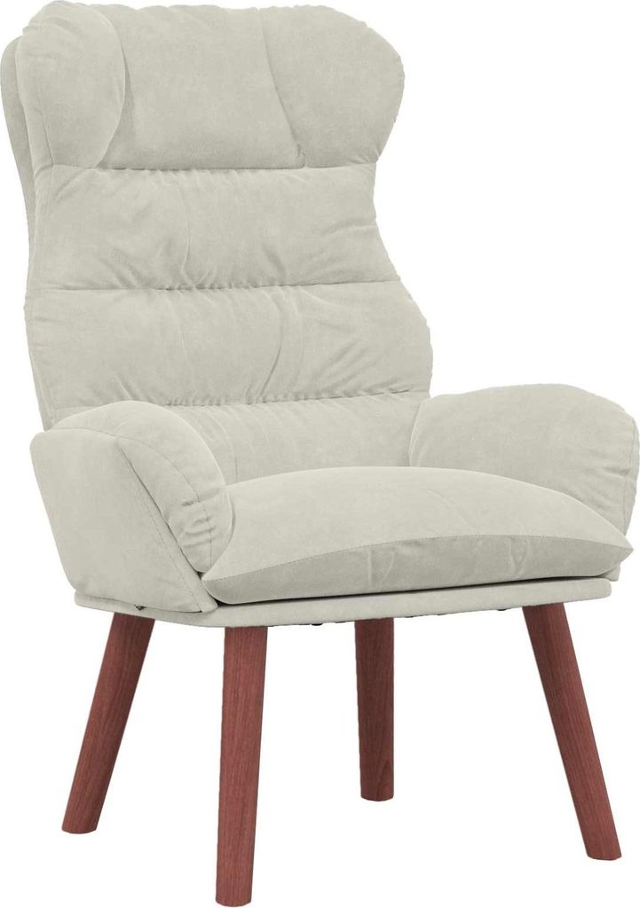 vidaXL Sessel Creme 69 x 74 x 93 cm Samt