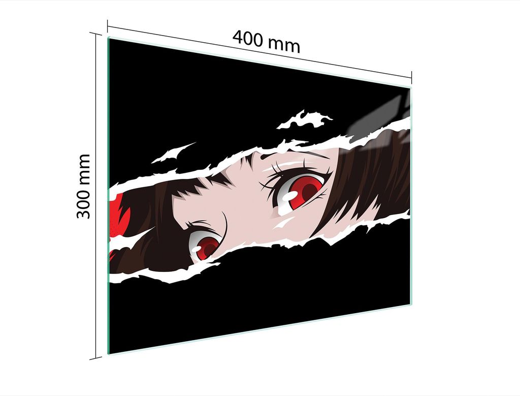 Schneidebrett Herdabdeckplatte Multiglasschneidplatte 40x30 cm Frau Schwarz