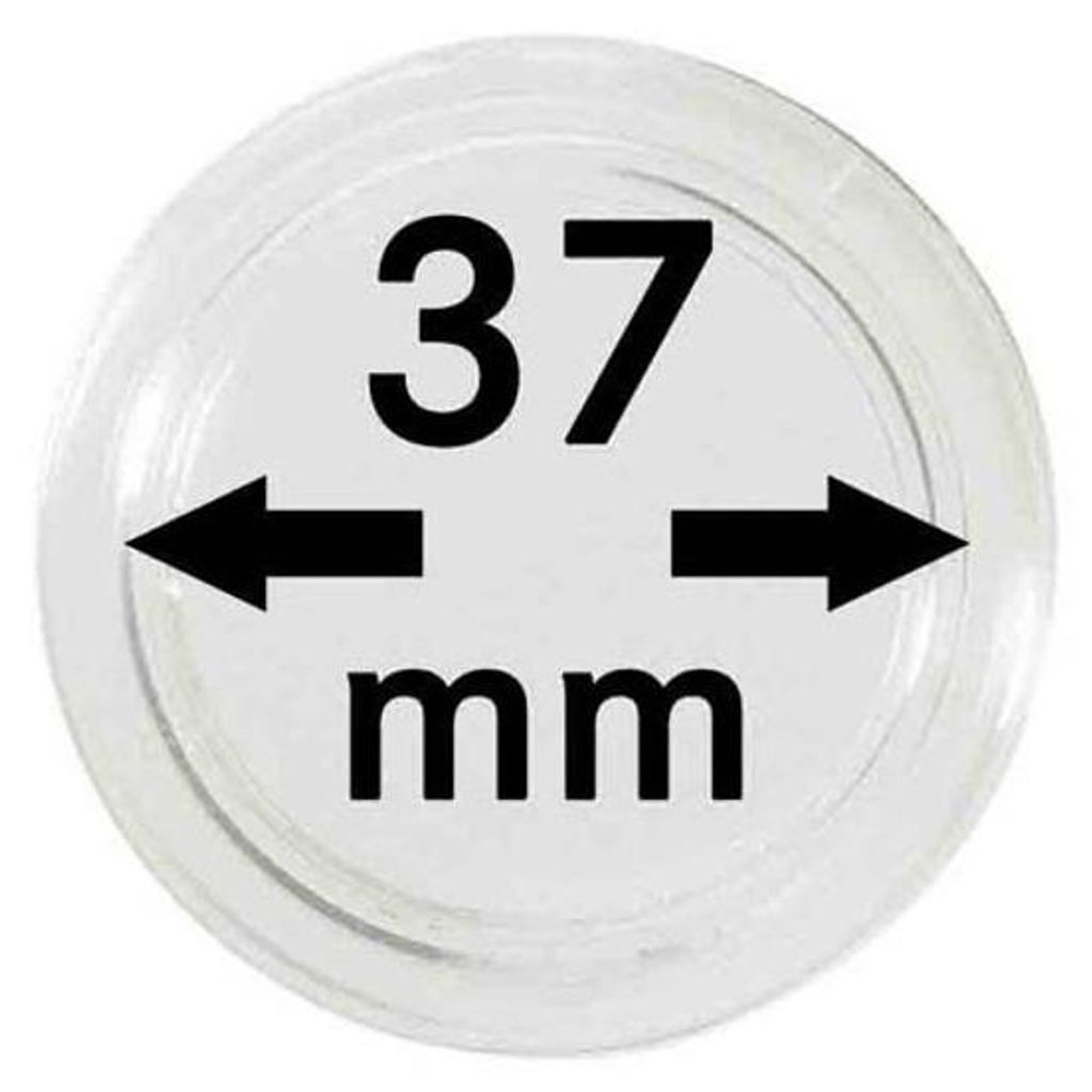 Lindner 2250037P Münzkapseln 37 mm-10er Pack Produktbild 