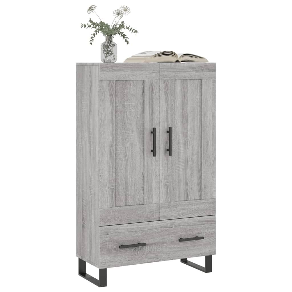 "2026 Aktion"Highboard Modernes Design - Mehrzweckschrank Anrichte - Kommde für Flur - Grau Sonoma 69,5x31x115 cm Holzwerkstoff DEMöbel 7380464