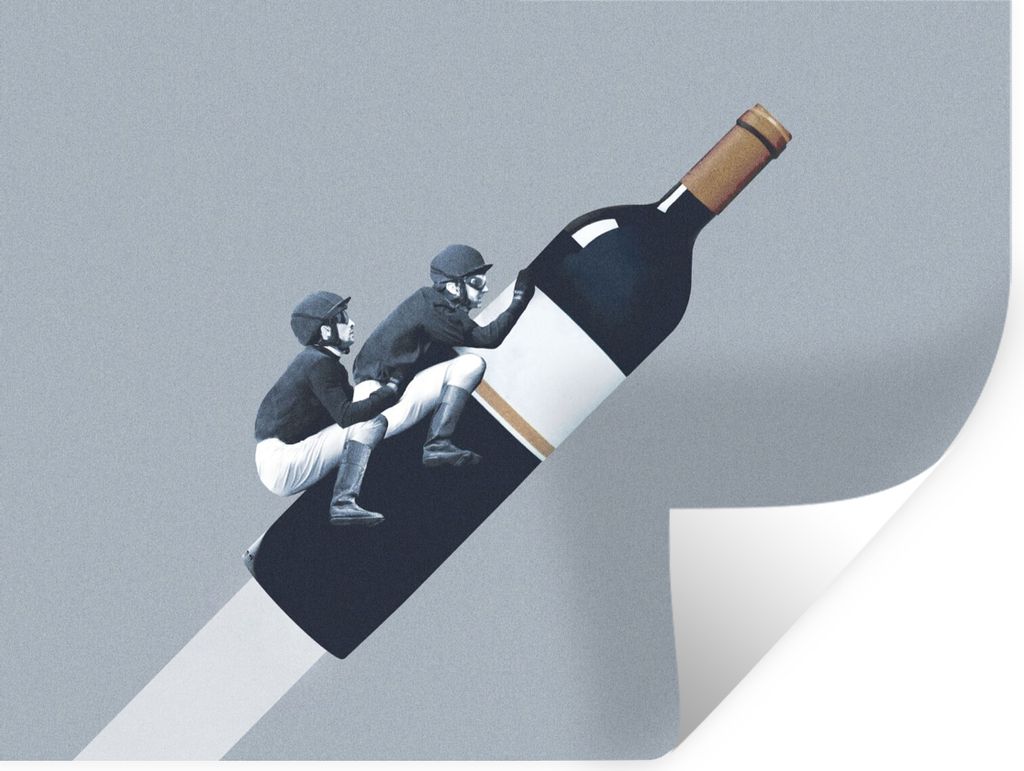 MuchoWow Wandtattoo Wandsticker Wandaufkleber Flasche - Männer - Vintage 120x90 cm Selbstklebend und Repositionierbar - Aufkleber