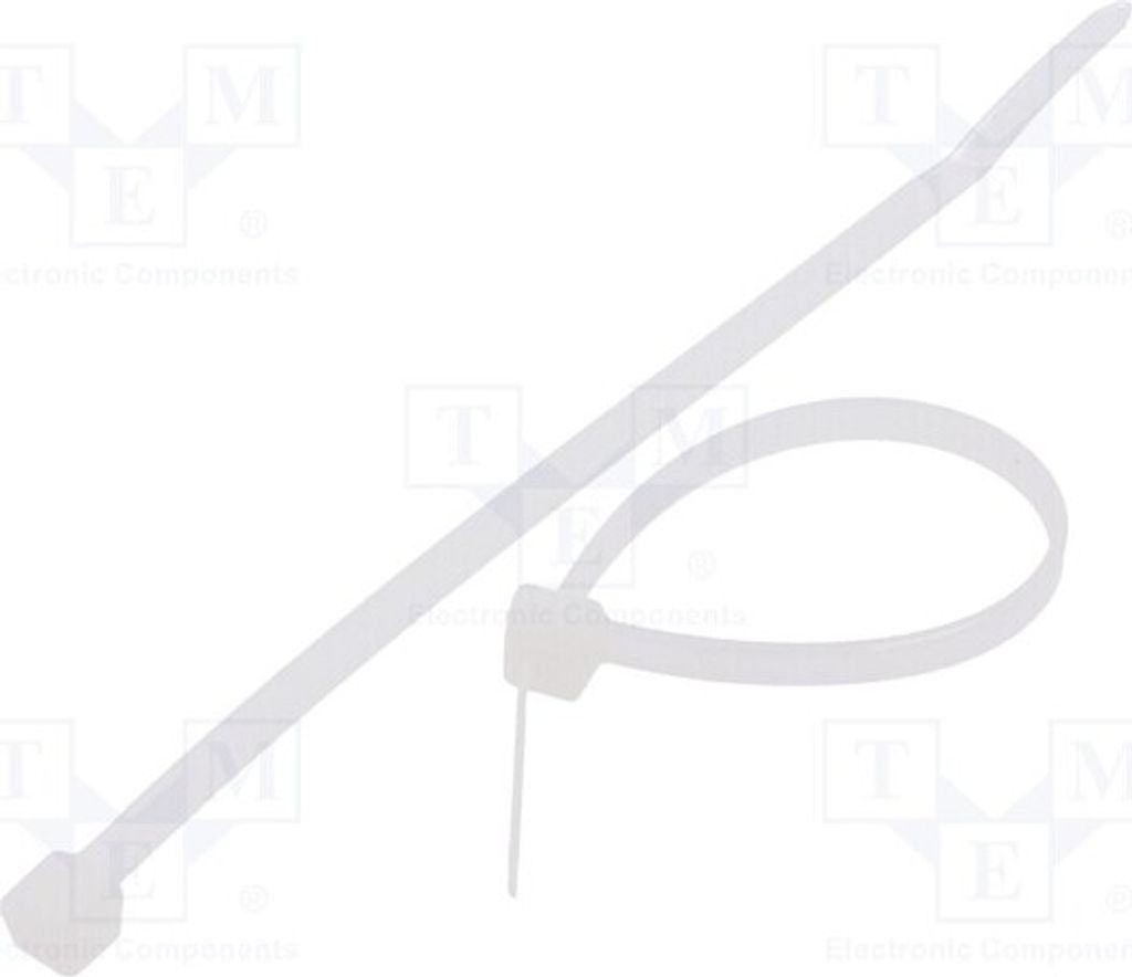 100x Kabelbinder W: 3,6mm L: 120mm 177N natürlich FIX-S-3.6X120/N Kabelbinder