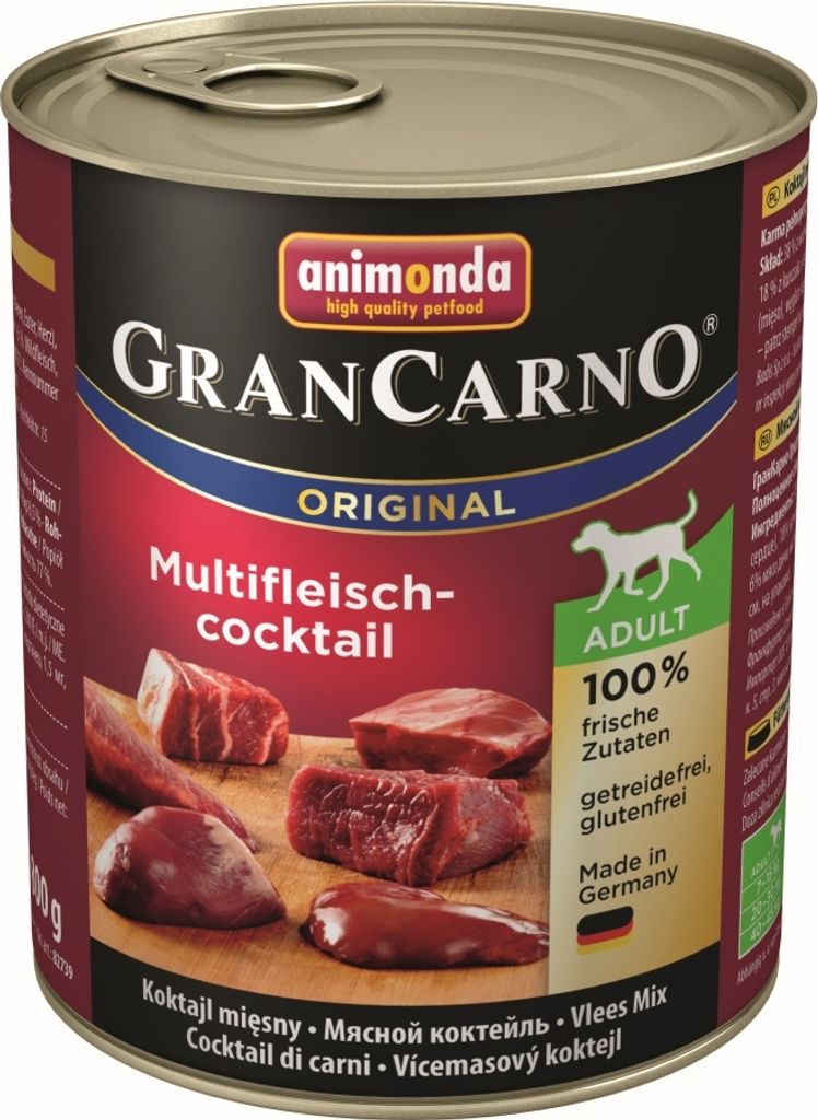 animonda GranCarno multi meat cocktail, Adult, Rind, Huhn, Produktbild 