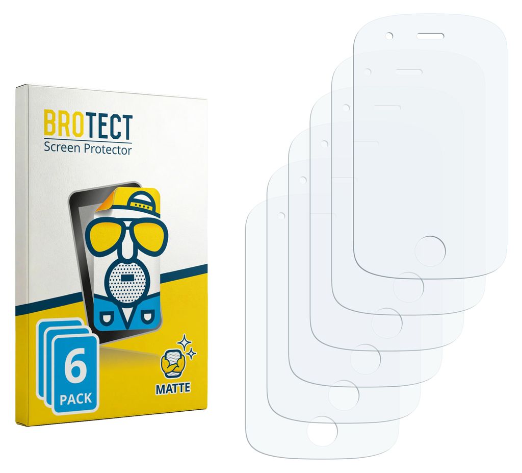 6x BROTECT Schutzfolie für Alutoria PH05 Displayschutz Displayschutzfolie Folie Matt Entspiegelungsfolie