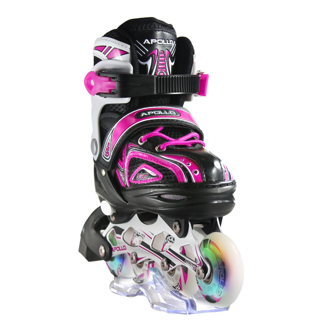 Kinder Inliner Inlineskates LED Rollen Rollschuhe Skates Verstellbar SMJ Sport 