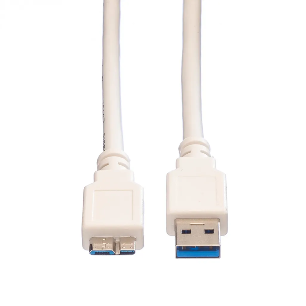 Appacs Cavo USB - Micro USB, 1,5 MT, (Lungo 150 cm.) cavo per trasferimento dati e ricarica di dispositivi compatibili, senza confezione massimo risparmio, compatibilità universale, Colore: Bianco