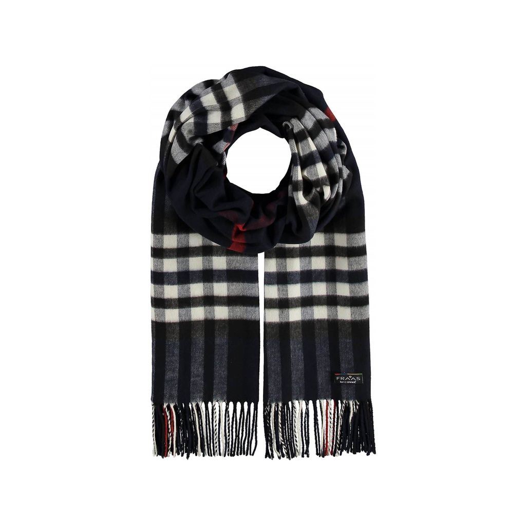 FRAAS Schal Cashmink Scarf with FRAAS Plaid Blue blau mehrfarbig