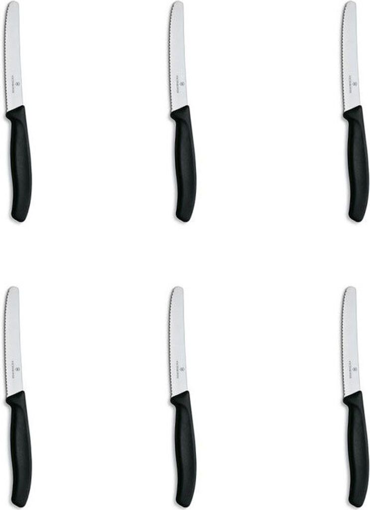 6 VICTORINOX príborových nožov strieborné, lesklé čierne, Obrázok produktu 9