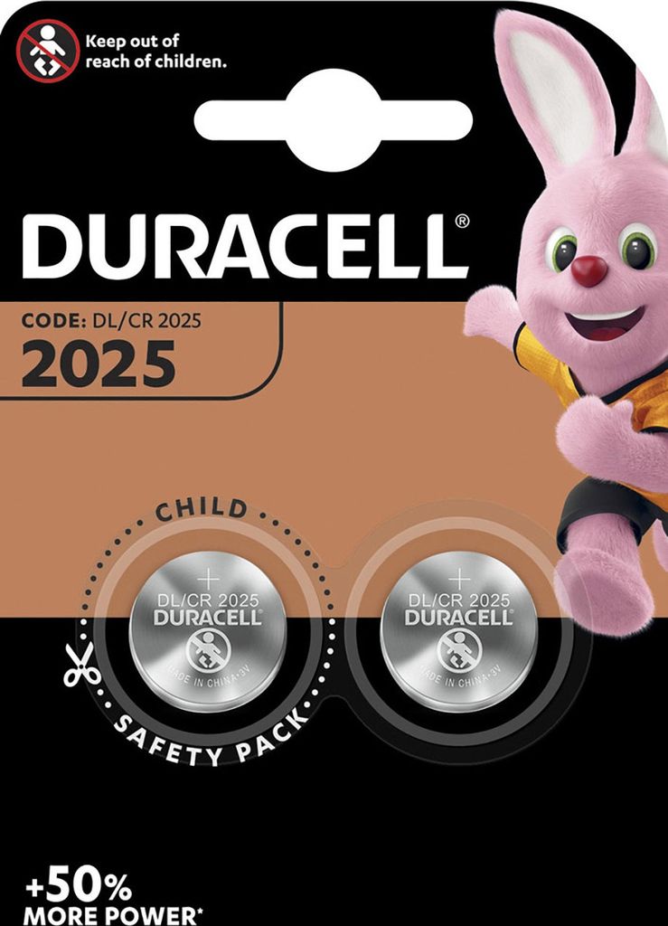 Duracell 2025, Batéria na jedno použitie, CR2025, Lítium, 3 Obrázok produktu 