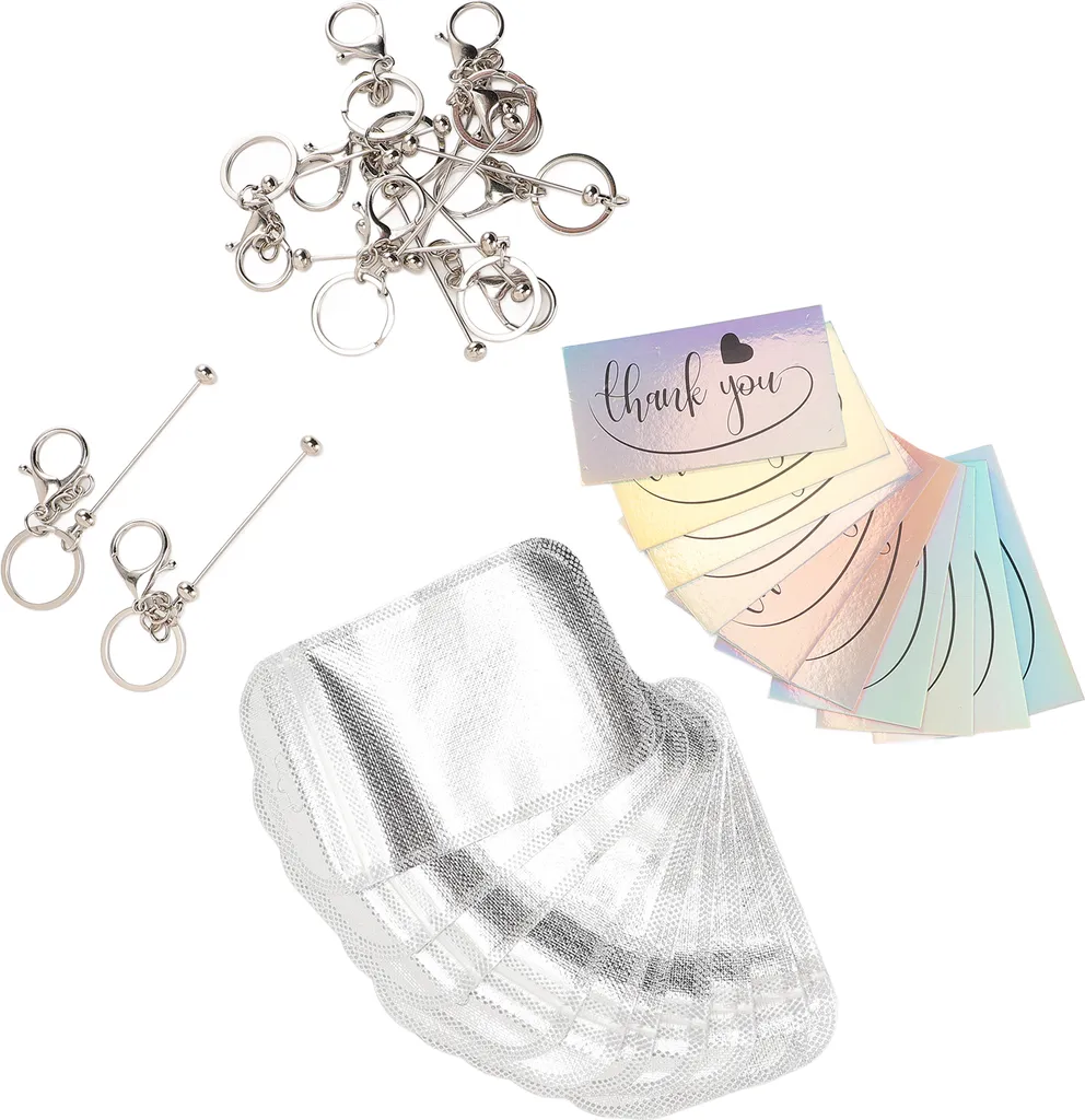 Set Portachiavi Argento per Perline - Eleganza per Bomboniere