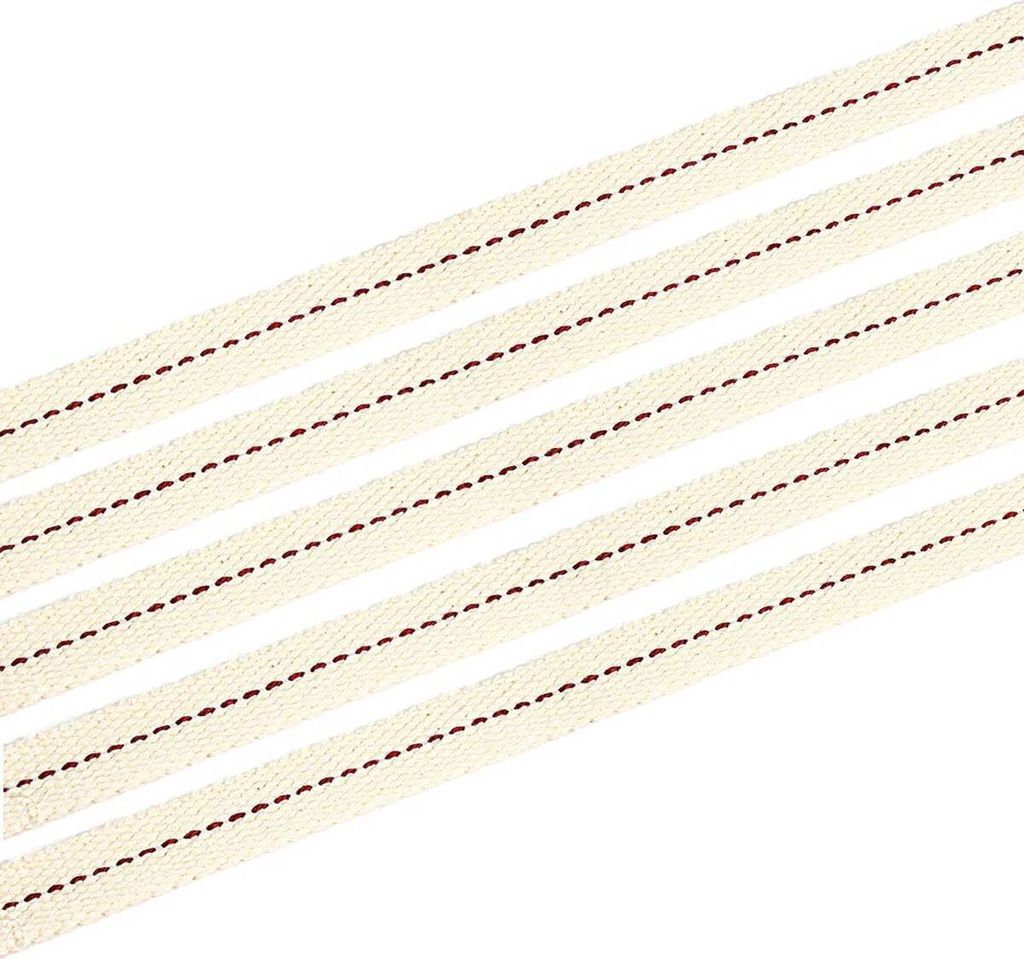 5x12cm Docht für Feuerhand Sturmlaterne 12,5mm Breit 100% Natürliche Baumwolle