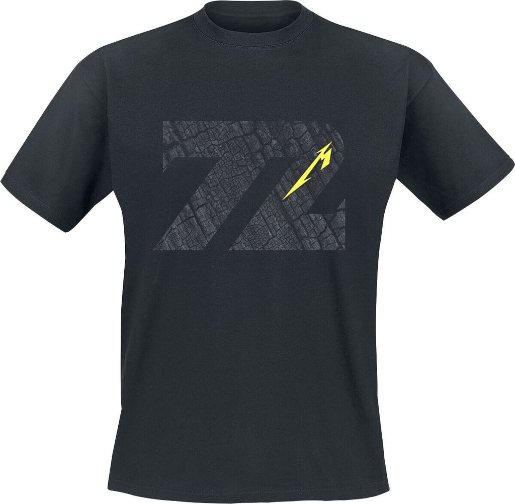 Metallica T-Shirt Herren Charred 72 (M72) schwarz 4XL