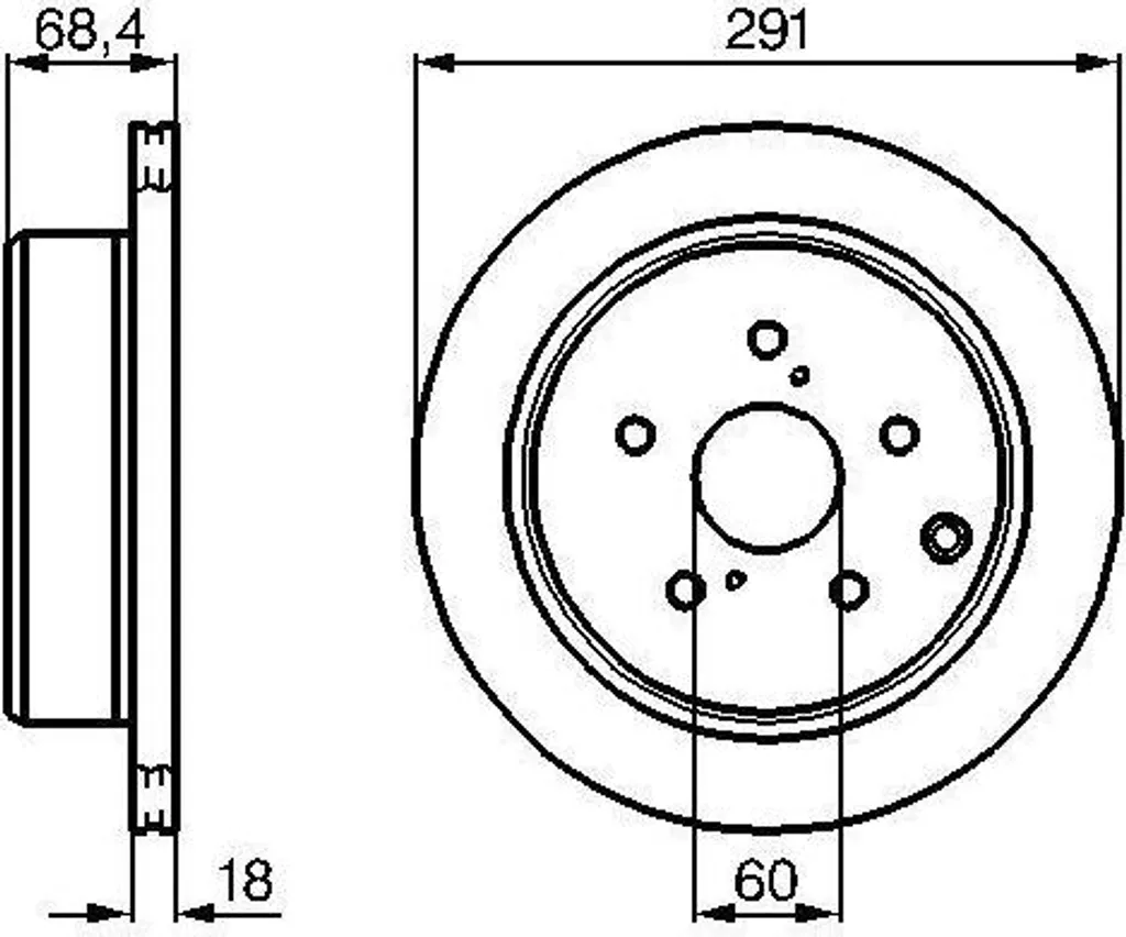 Disque de frein Bosch 0 986 478 443 haute résistance thermique OE