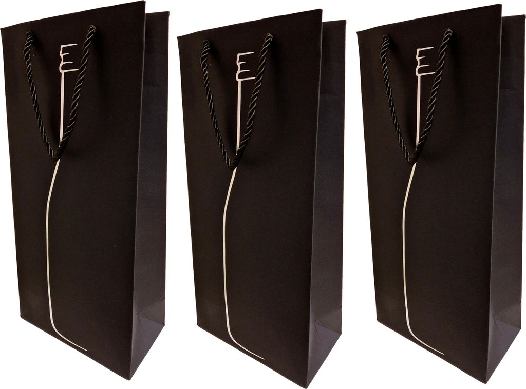 5er Set Geschenktasche aus Papier | Flaschentüten für 2 Produktbild 2