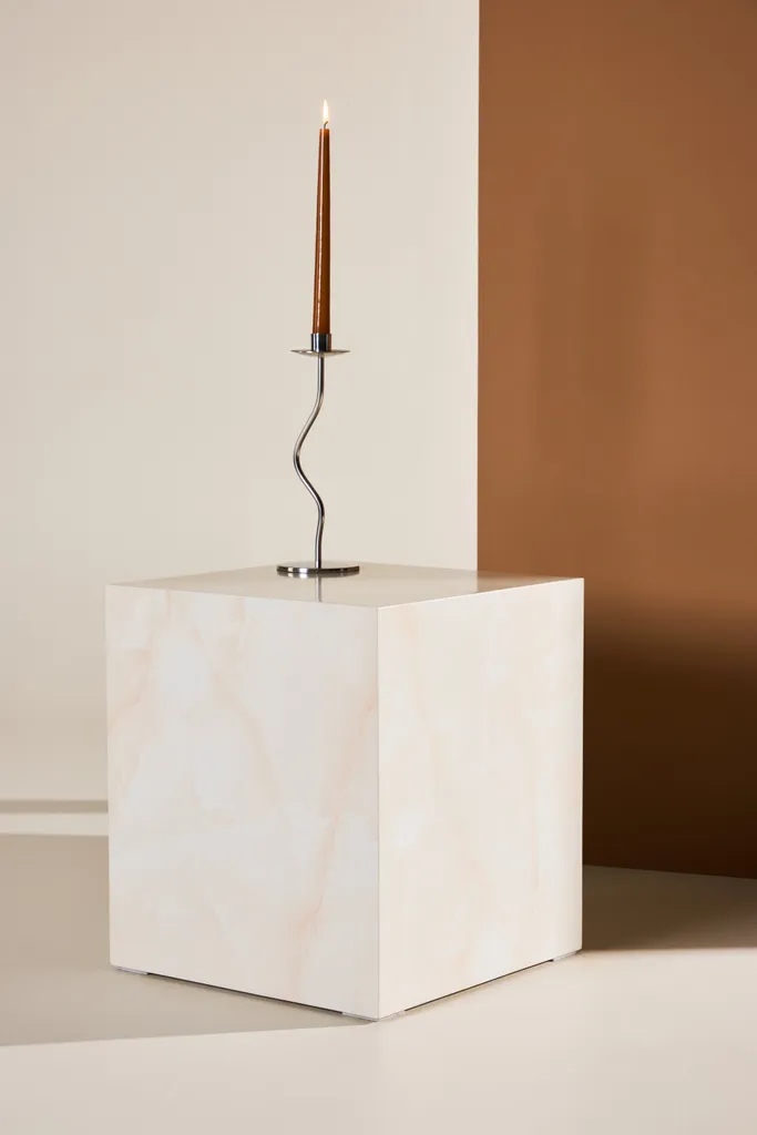 Guéridon York jaune clair : petit meuble d'appoint décoratif et chic - 6