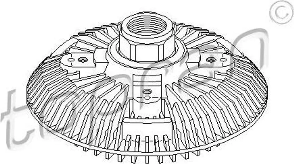 Viscocoupleur de ventilateur pour Ford Transit - TOPRAN 302 006 Neuf