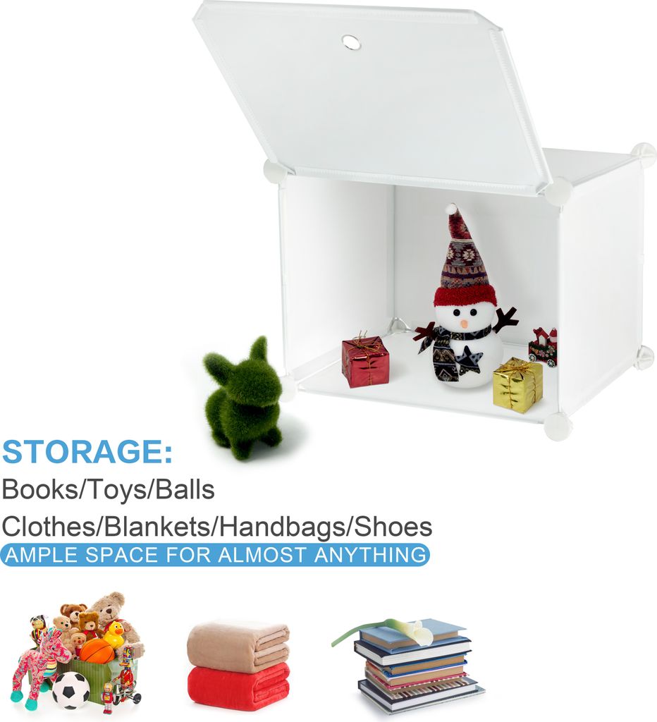 Mondeer Schuhschrank Kunststoff Schuhablage mit 6 Fächer Produktbild 6