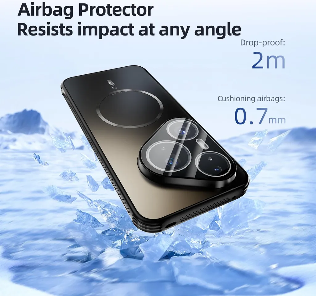 Cover Huawei Pura 80 Ultra Magnetica Nera - Protezione Lenti e Calore - 7