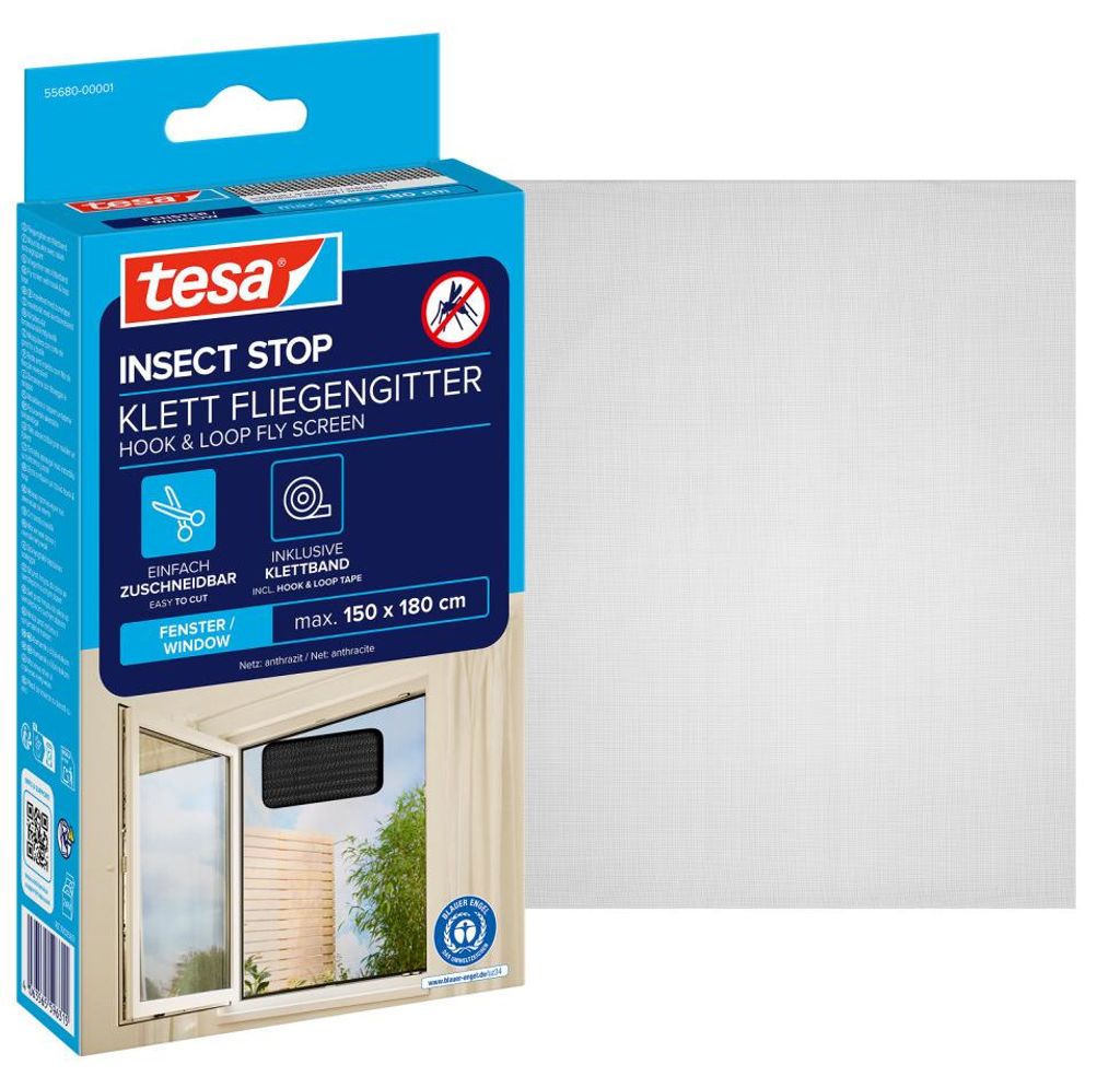 TESA 55680-01, 1500 mm, 1800 mm, Anthrazit Produktbild 
