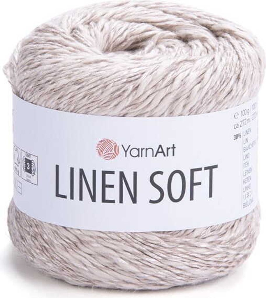 Leinen Soft Garn 100g 7304 Hellbeige Viskose Baumwolle Produktbild 