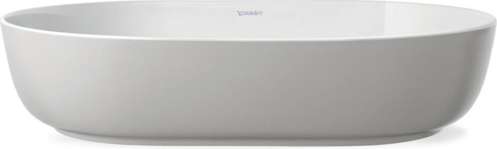 Duravit Aufsatzwaschtisch Luv 70x40cm, gs, o L, Ü, HLB, we/grau s-matt