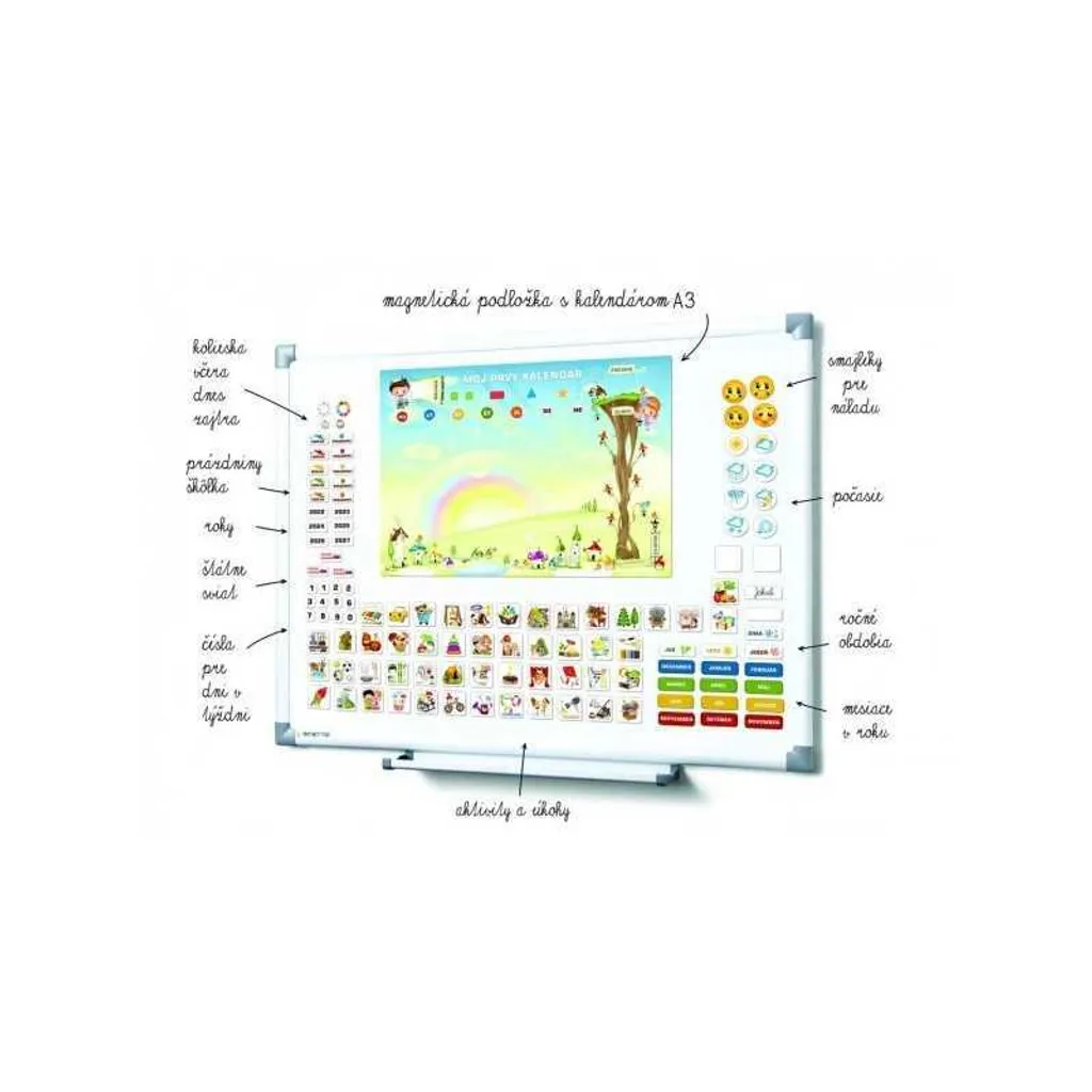 Calendrier magnétique enfant 114 pcs - Apprendre les jours et mois