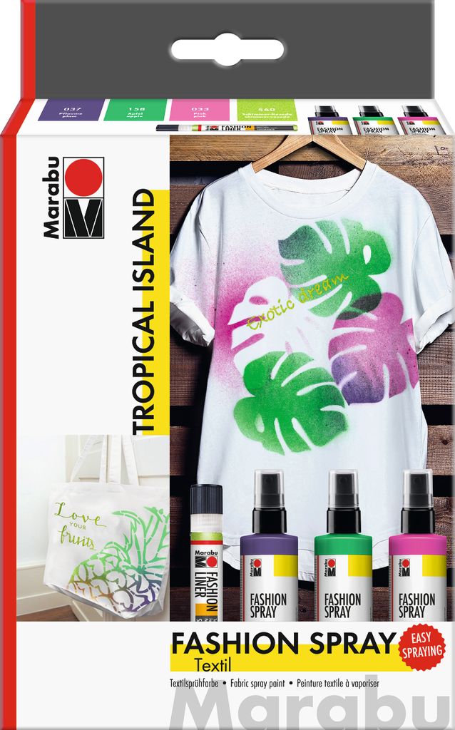 Marabu 1719000000085, Grün, Pink, Violett, Sprühfarbe, Produktbild 