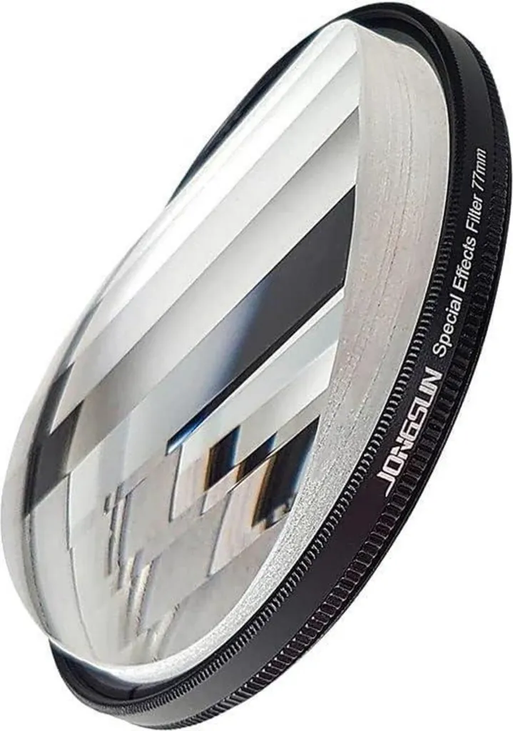 Filtre Photo Prisme Linéaire 77mm pour Portraits et Vidéos Créatifs