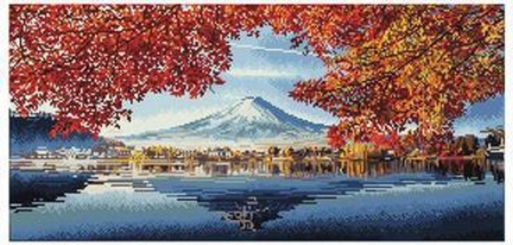 Diamond Dotz Mount Fuji Herbst