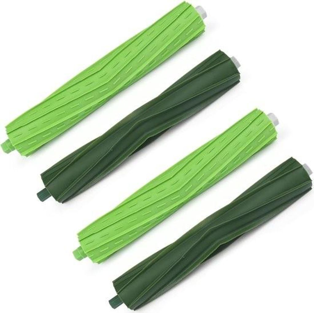 Set mit 2 Walzenbürsten, passend für iRobot Roomba, Ersatzteile für iRobot Roomba E-Serie E5 E6 i-Serie i7 i7+ i7 Plus i3 i3+ Robotik 4 Gummibü...