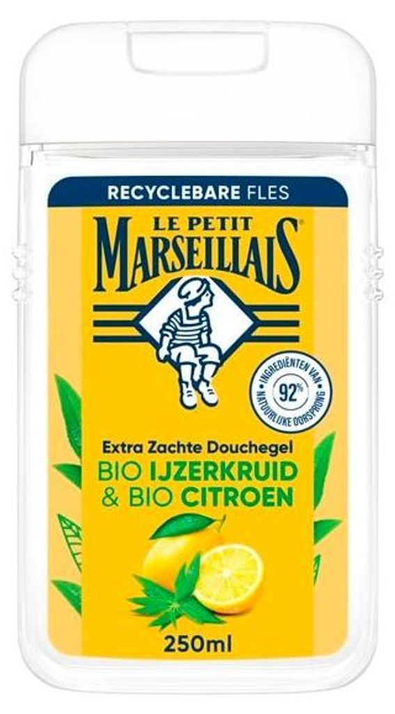 Le Petit Marseillais Douche Gel IJzerkruid & Citroen Bio Productafbeelding 