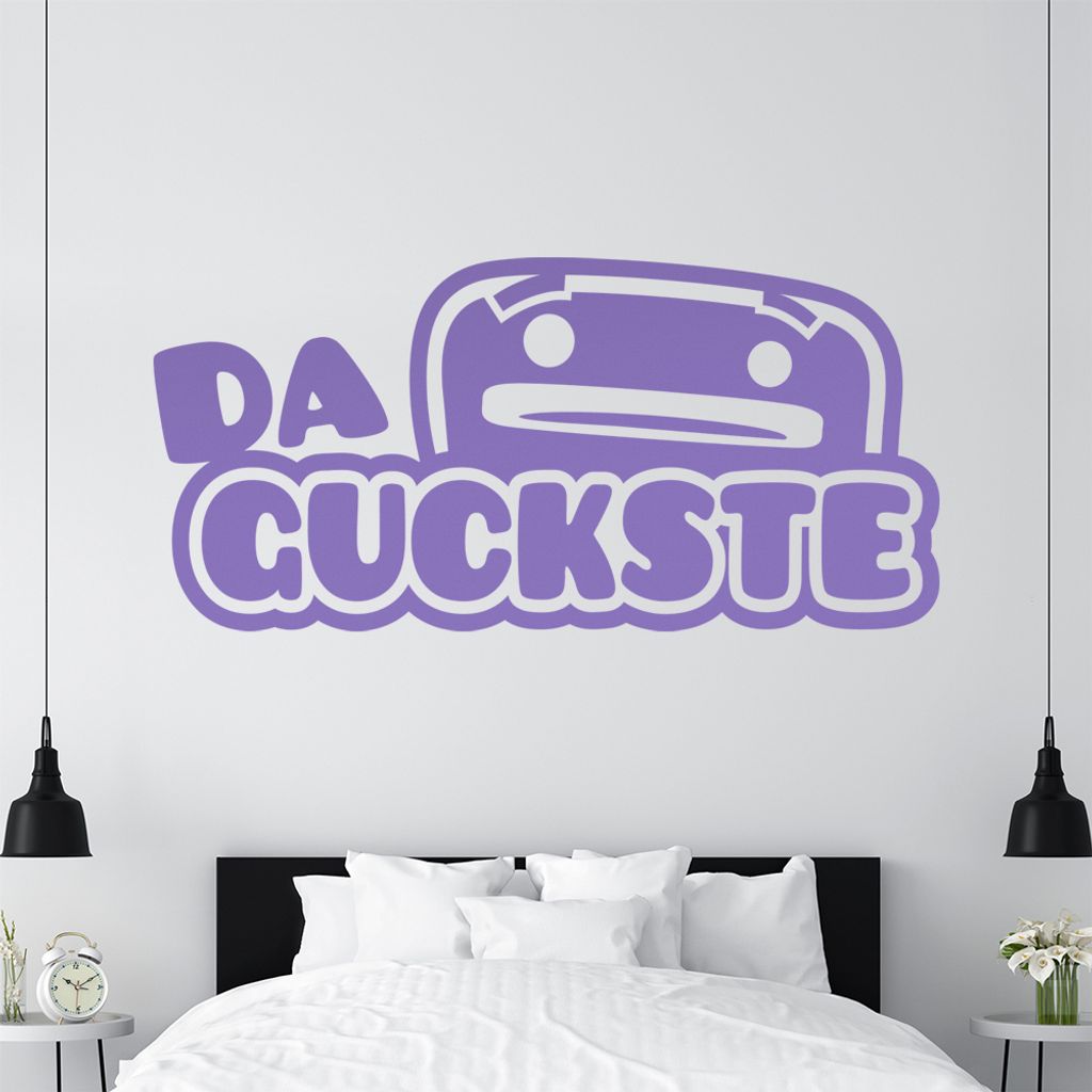 KIWISTAR Da guckste - Angeber Beweis Erfolg Erfahung Wissen Wandtattoo in 6 Größen - Wandaufkleber Wall Sticker - Dekoration, Küche, Wohnzimmer,...