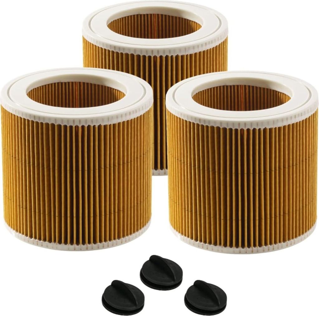 3x Filter kompatibel mit Kärcher Staubsauger WD3 Premium, WD2, WD 3 P, MV2, MV 3, A2054, ..., alternativ zu original 6.414-552.0, 6.414-772.0, 6.4...