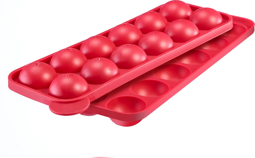 12er CakePop-Silikonform, Rot