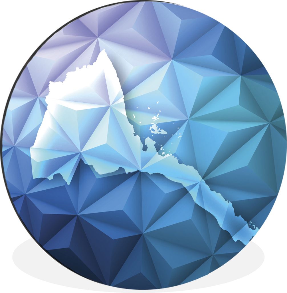 MuchoWow - Wand Bild - Wohnzimmer - Runde Bilder - Alubilder - Kunst für zu Hause - Aluminium - Wanddekoration