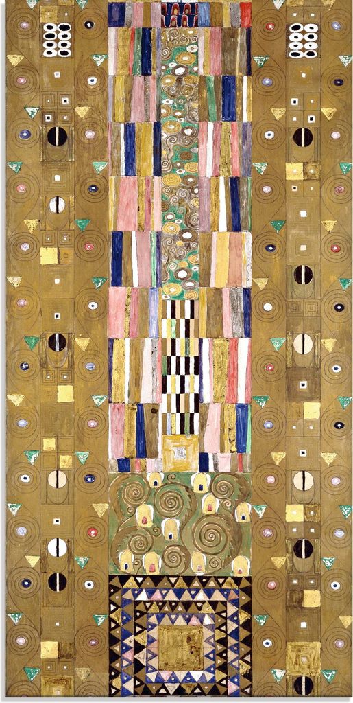 ARTland Glasbild Werkvorlage zum Stocletfries. Schmalwand Größe: 50x100 cm