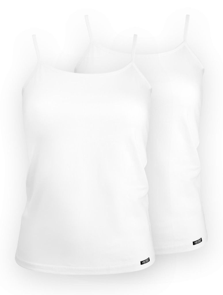 Yenita® Spaghetti Top (2er Set) Modern-Collection L weiss Produktbild 
