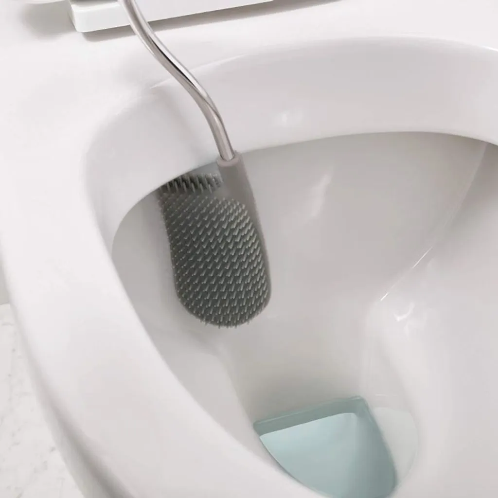 Joseph Joseph Flex Brosse WC avec Support en Acier Inoxydable Argenté - 26