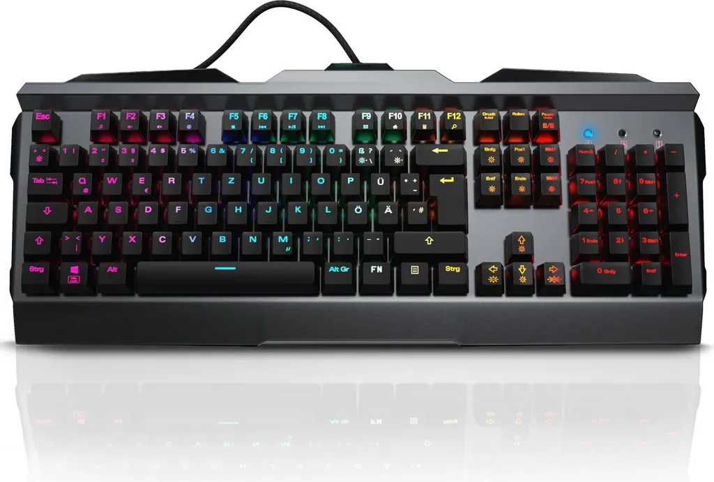 Clavier de jeu mécanique avec boîtier aluminium et éclairage RGB actif
