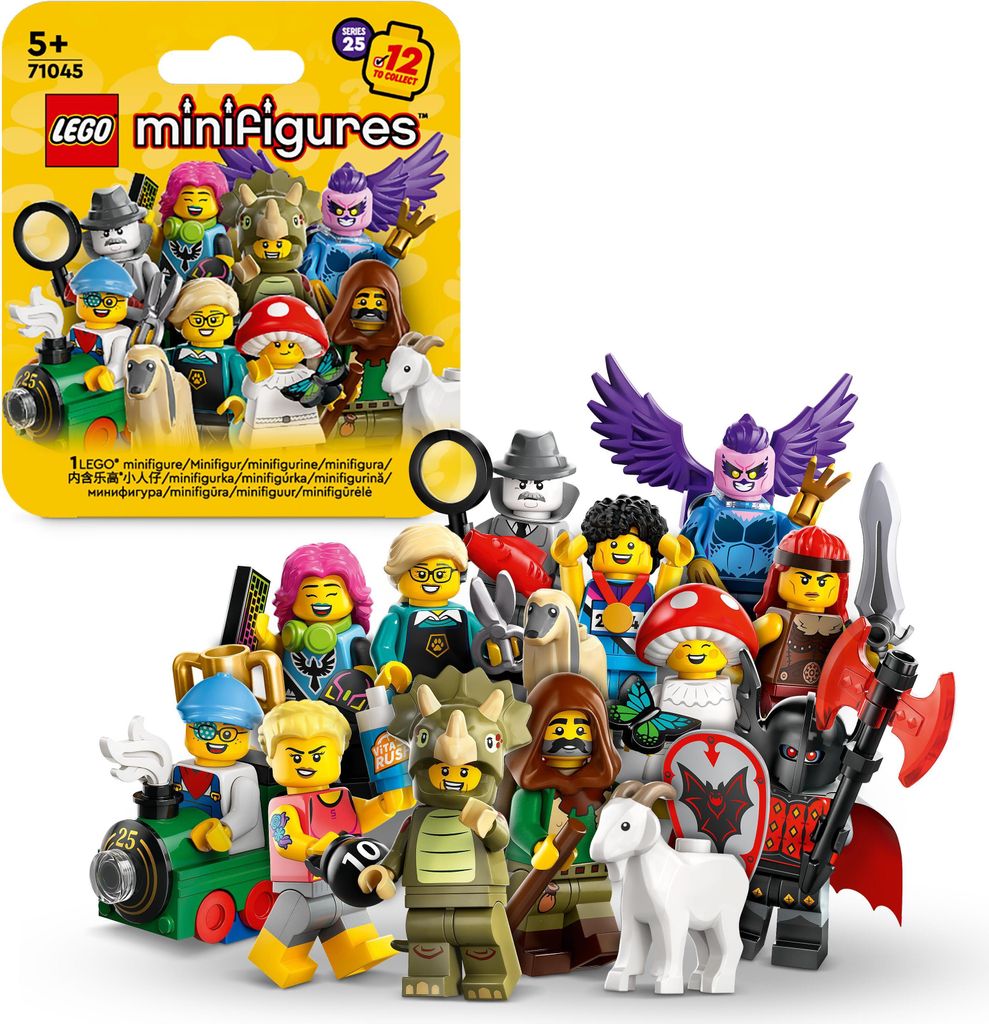 LEGO Minifiguren Serie 25 (71045), Spielzeug mit Sammelfiguren für Rollenspiele, kleines Set für Abenteuer, selbstständiges Spielerlebnis, Gesch...