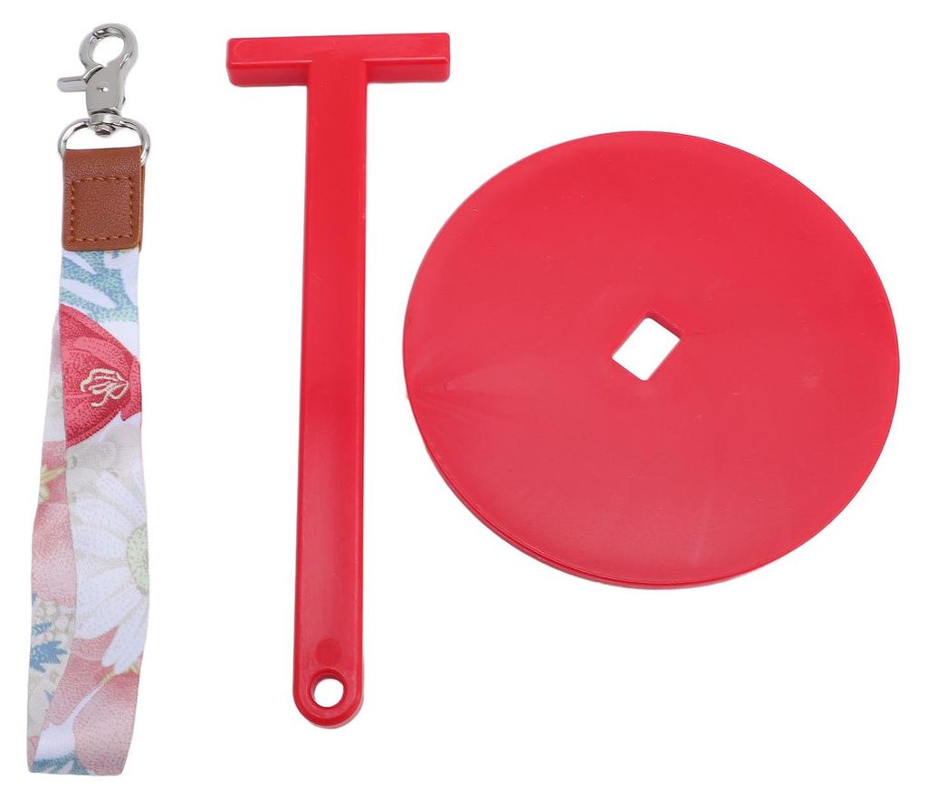 Handgelenk-Garnhalter aus Kunststoff, leicht und tragbar, zum Aufhängen von Garnknäueln am Handgelenk, für Zuhause und draußen, Rot