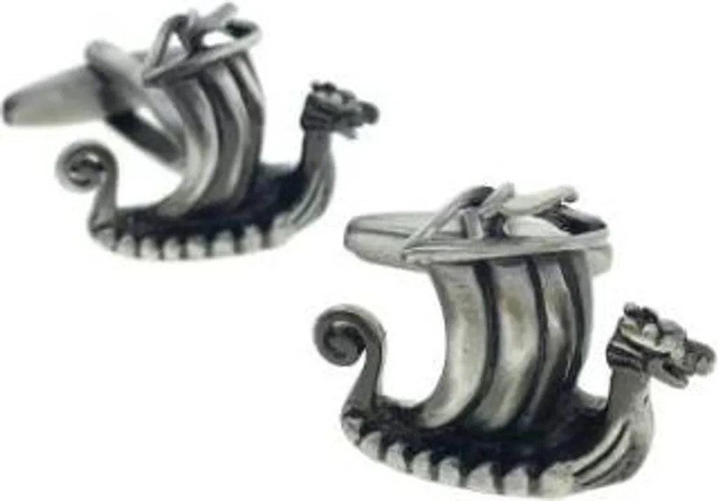Boutons de manchette Bateau Viking : personnalisez votre costume terne