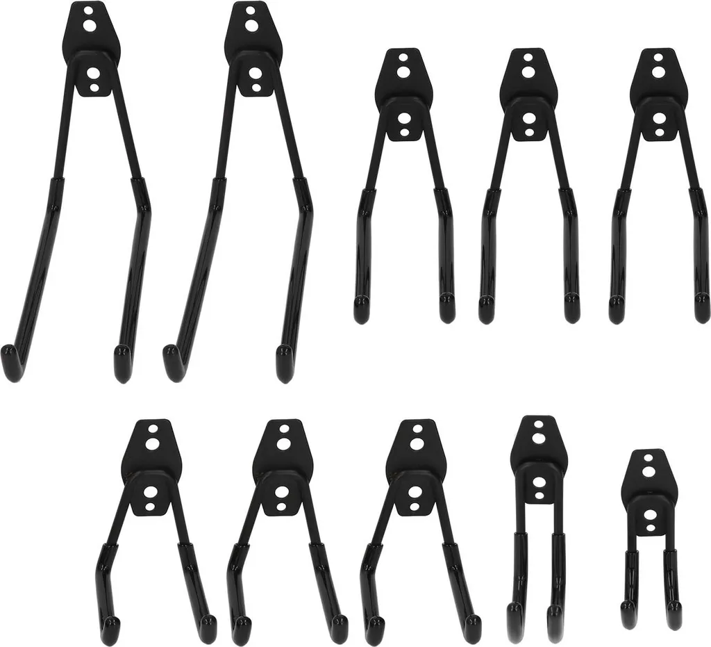 Fini le désordre ! Lot 10 crochets de garage muraux pour vélo et outils