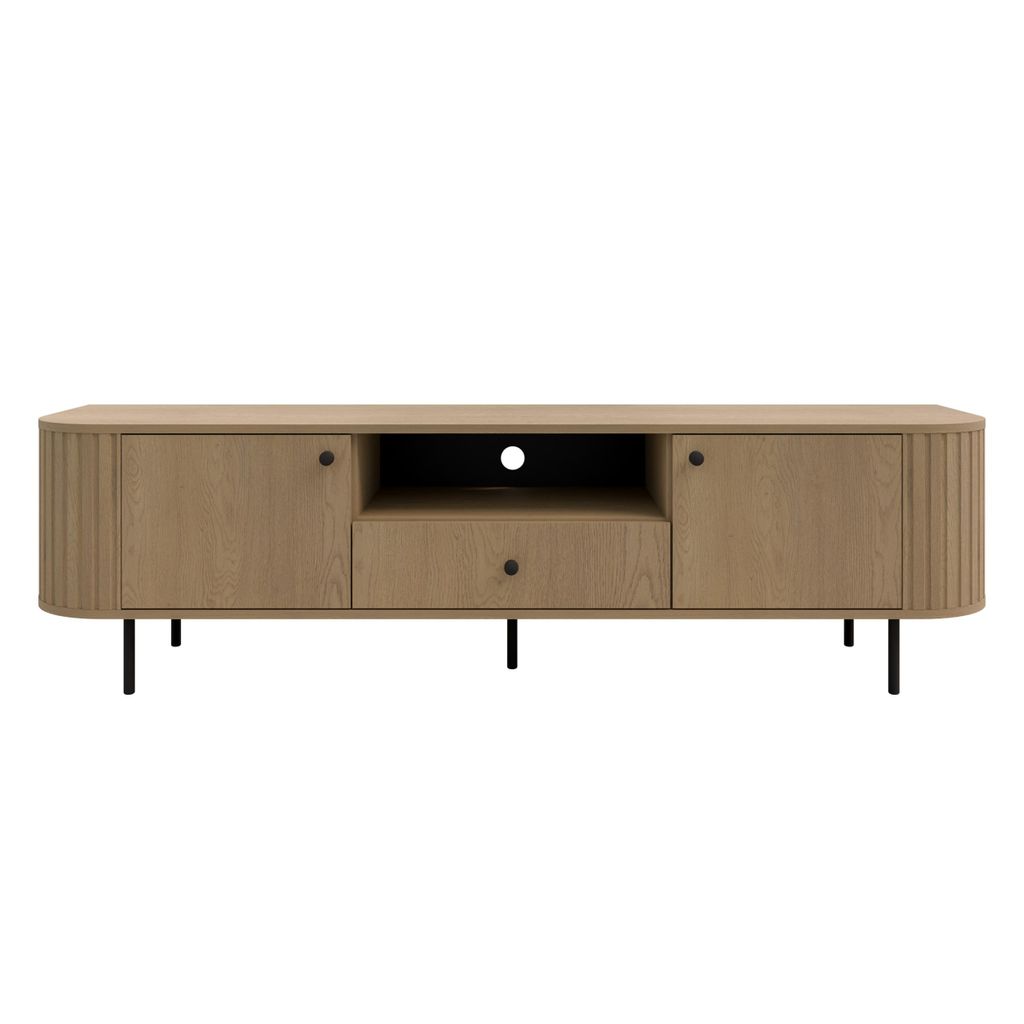 AX LIVING TV-Schrank Halay Eiche Cremona, 2 Türen & 1 Produktbild 