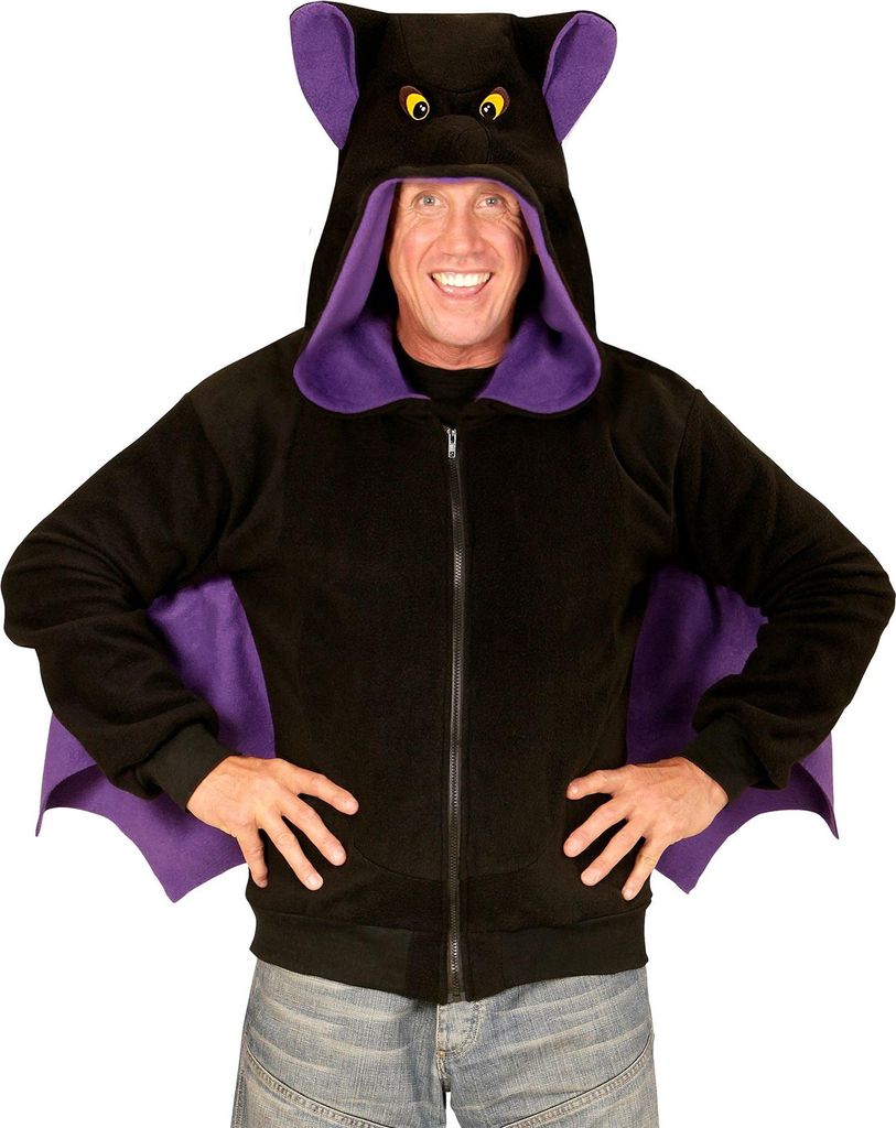 W WIDMANN MILANO Skelett-Umhang Mit Kapuze – 150 Cm, Schwarz/weiß, Für Halloween & Mottopartys