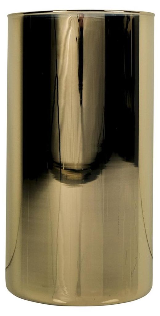 Dekoglas Vase LEVI ESSENTIALS Zylinder gold H. 20cm Hakbijl Produktbild 