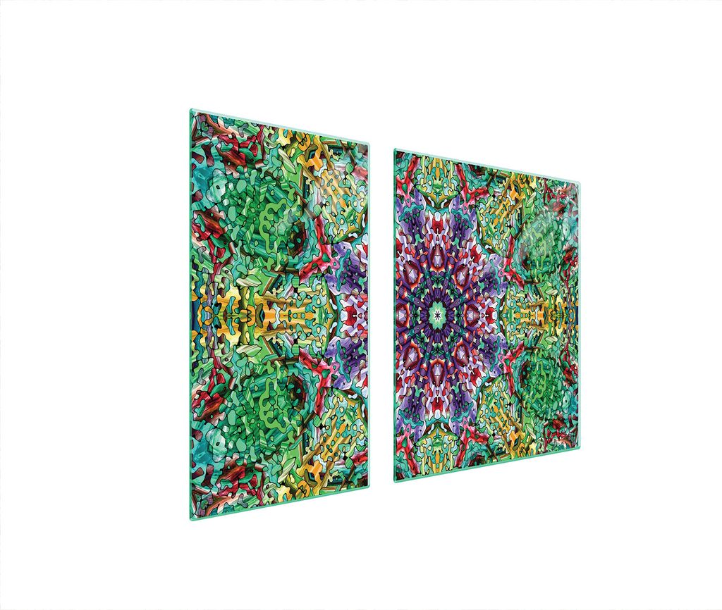 Glasschutzplatte Für Herd 90X52 Muster