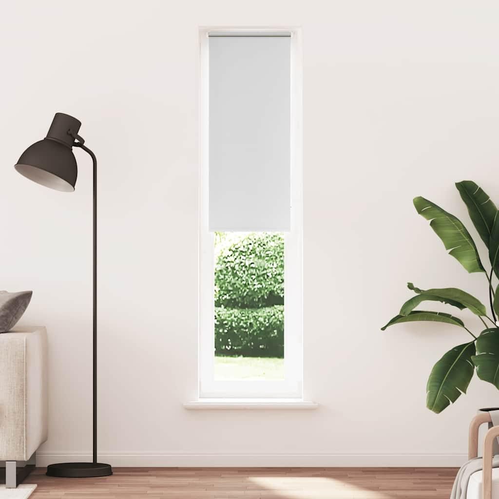 vidaXL Verdunkelungsrollo Weiß 55x230cm Stoffbreite 50,7 cm Polyester