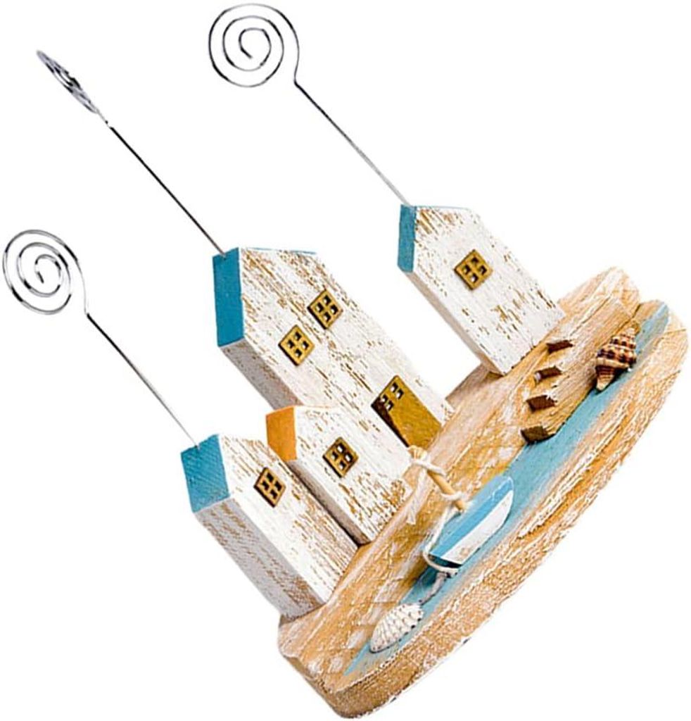 1 Stück mediterraner Fotohalter-Clip, dekorativ für Hochzeitsmenüs und Visitenkarten, verschiedene Farben